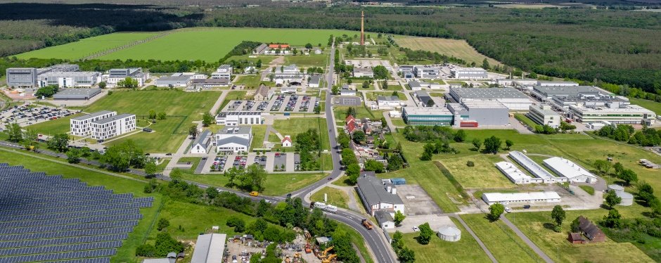 Luftaufnahme vom BioPharmaPark Dessau